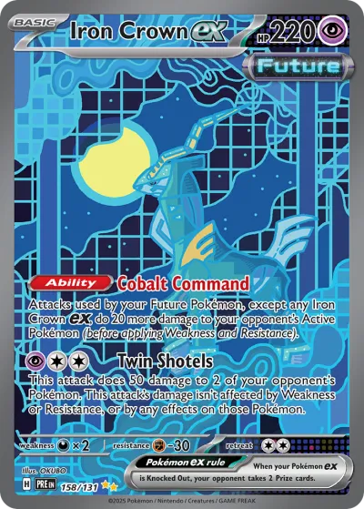 158 Iron Crown ex Prismatic Evolutions 2025 158 Iron Crown ex Prismatic Evolutions 2025