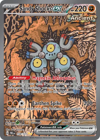 159 Sandy Shocks ex Prismatic Evolutions 2025 159 Sandy Shocks ex Prismatic Evolutions 2025