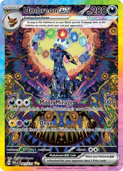 161 Umbreon ex Prismatic Evolutions 2025 161 Umbreon ex Prismatic Evolutions 2025