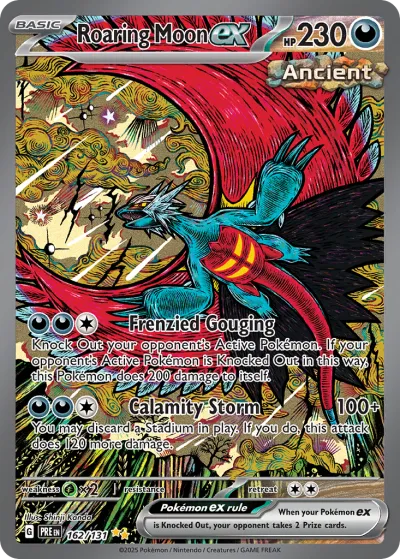 162 Roaring Moon ex Prismatic Evolutions 2025 162 Roaring Moon ex Prismatic Evolutions 2025