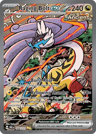 166 Raging Bolt ex Prismatic Evolutions 2025 166 Raging Bolt ex Prismatic Evolutions 2025