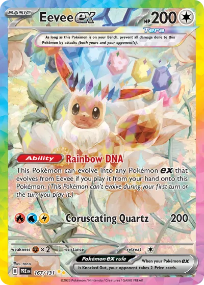 167 Eevee ex Prismatic Evolutions 2025 167 Eevee ex Prismatic Evolutions 2025