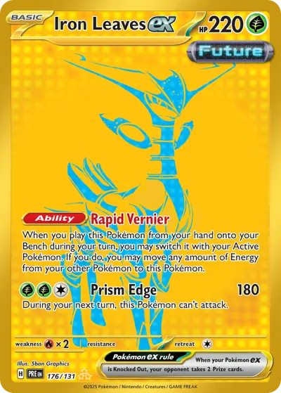 176 Iron Leaves ex Prismatic Evolutions 2025 176 Iron Leaves ex Prismatic Evolutions 2025