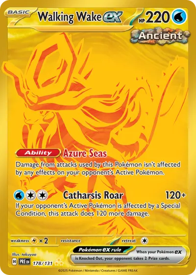 178 Walking Wake ex Prismatic Evolutions 2025 178 Walking Wake ex Prismatic Evolutions 2025