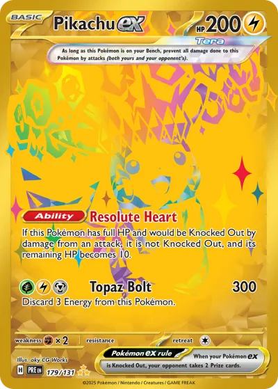 179 Pikachu ex Prismatic Evolutions 2025 179 Pikachu ex Prismatic Evolutions 2025