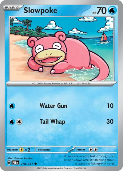 18 Slowpoke Prismatic Evolutions 2025