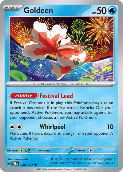 20 Goldeen Prismatic Evolutions 2025