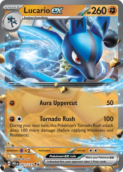 51 Lucario ex Prismatic Evolutions 2025 51 Lucario ex Prismatic Evolutions 2025