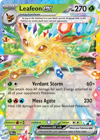6 Leafeon ex Prismatic Evolutions 2025