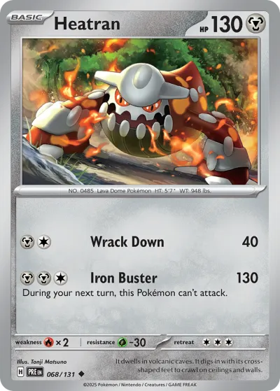 68 Heatran Prismatic Evolutions 2025 68 Heatran Prismatic Evolutions 2025
