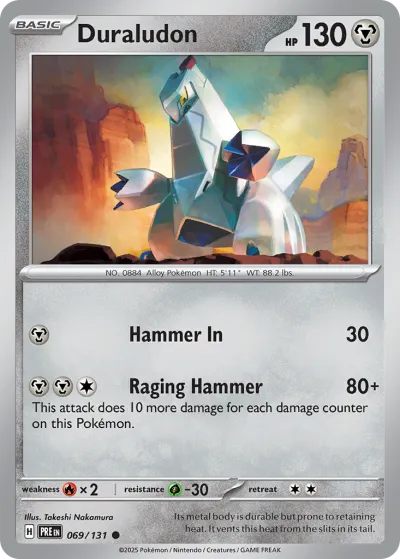 69 Duraludon Prismatic Evolutions 2025 69 Duraludon Prismatic Evolutions 2025