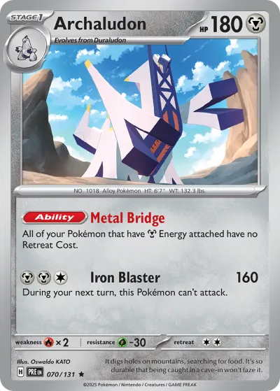 70 Archaludon Prismatic Evolutions 2025 70 Archaludon Prismatic Evolutions 2025