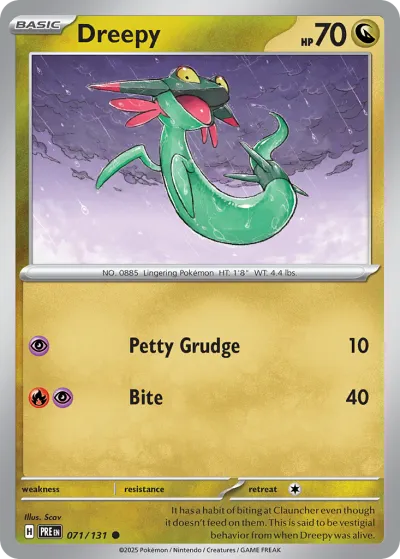 71 Dreepy Prismatic Evolutions 2025 71 Dreepy Prismatic Evolutions 2025