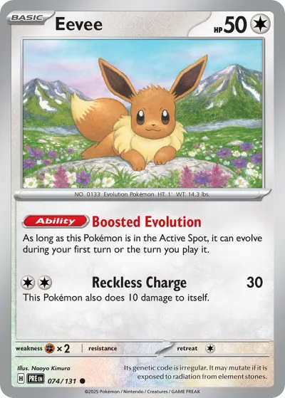74 Eevee Prismatic Evolutions 2025 74 Eevee Prismatic Evolutions 2025