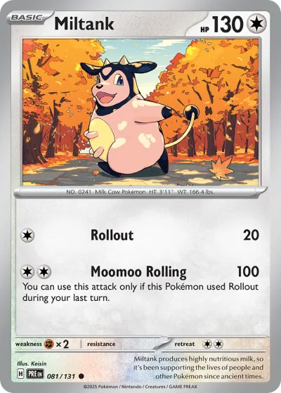 81 Miltank Prismatic Evolutions 2025 81 Miltank Prismatic Evolutions 2025