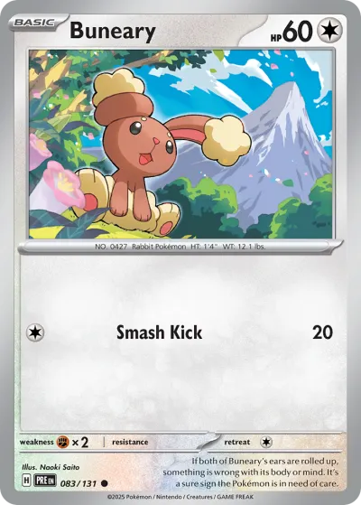 83 Buneary Prismatic Evolutions 2025 83 Buneary Prismatic Evolutions 2025