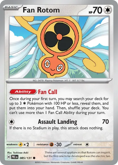 85 Fan Rotom Prismatic Evolutions 2025 85 Fan Rotom Prismatic Evolutions 2025