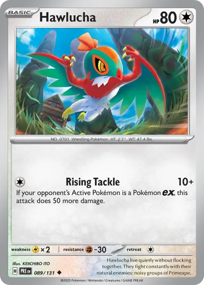 89 Hawlucha Prismatic Evolutions 2025 89 Hawlucha Prismatic Evolutions 2025