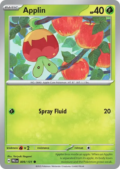9 Applin Prismatic Evolutions 2025