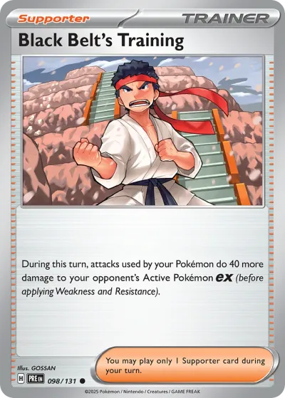 98 Black Belt's Training Prismatic Evolutions 2025 98 Black Belt's Training Prismatic Evolutions 2025