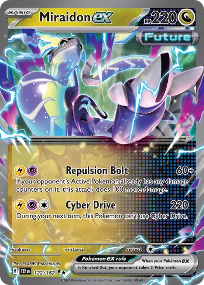 122 Miraidon ex Temporal Forces 2024 122 Miraidon ex Temporal Forces 2024