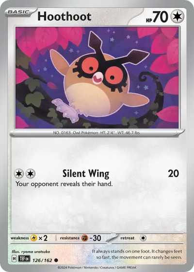 126 Hoothoot Temporal Forces 2024 126 Hoothoot Temporal Forces 2024