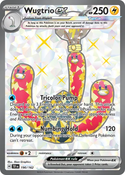 190 Wugtrio ex Temporal Forces 2024 190 Wugtrio ex Temporal Forces 2024