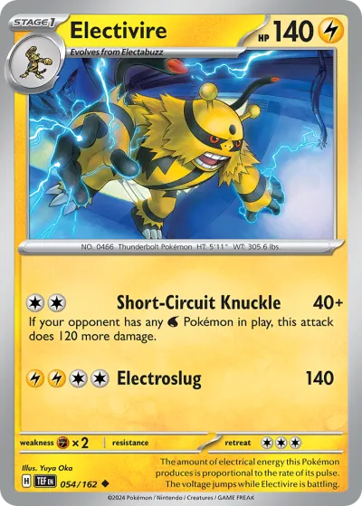 54 Electivire Temporal Forces 2024 54 Electivire Temporal Forces 2024