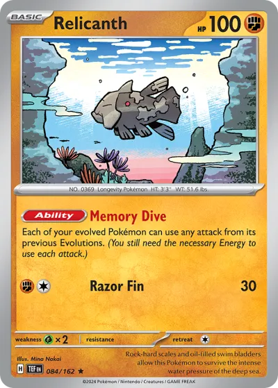 84 Relicanth Temporal Forces 2024 84 Relicanth Temporal Forces 2024