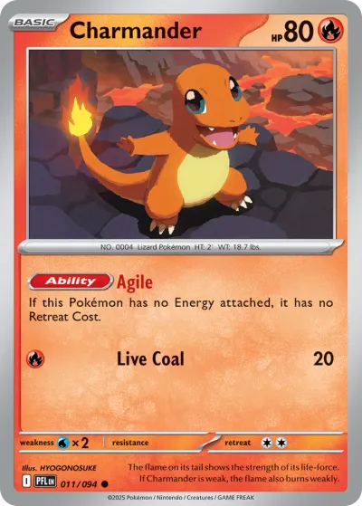 11 Charmander Phantasmal Flames 2025