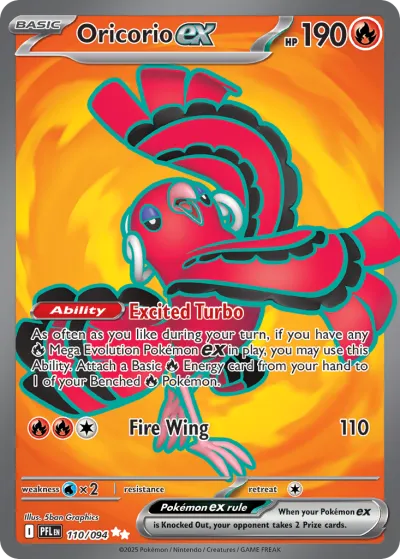 110 Oricorio ex Phantasmal Flames 2025 110 Oricorio ex Phantasmal Flames 2025