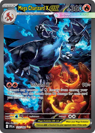 125 Mega Charizard X ex Phantasmal Flames 2025 125 Mega Charizard X ex Phantasmal Flames 2025