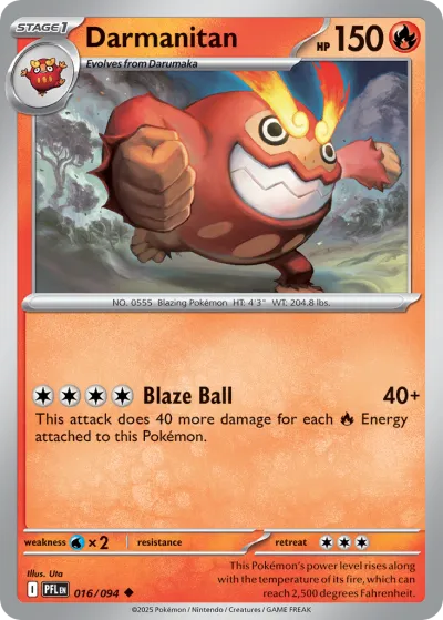 16 Darmanitan Phantasmal Flames 2025