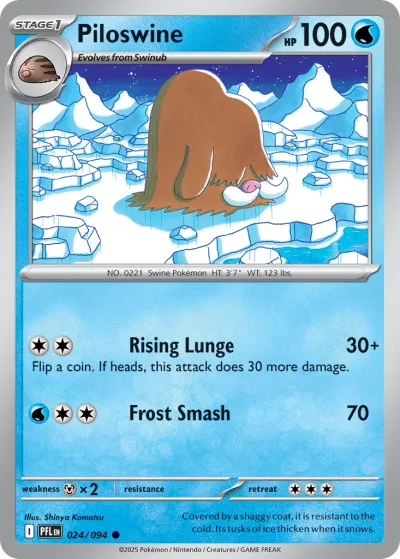 24 Piloswine Phantasmal Flames 2025