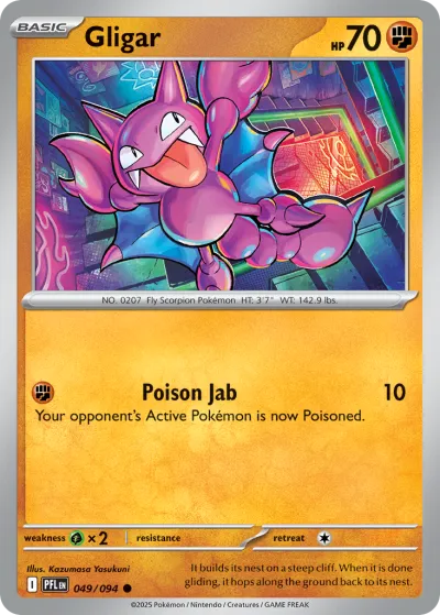 49 Gligar Phantasmal Flames 2025 49 Gligar Phantasmal Flames 2025