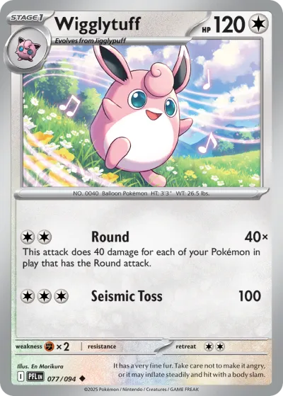77 Wigglytuff Phantasmal Flames 2025 77 Wigglytuff Phantasmal Flames 2025