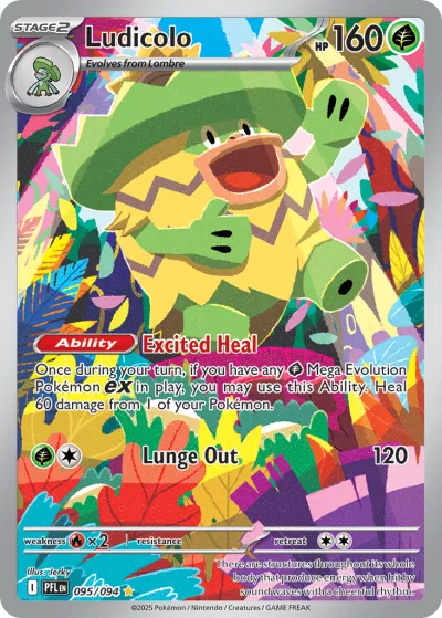 95 Ludicolo Phantasmal Flames 2025 95 Ludicolo Phantasmal Flames 2025