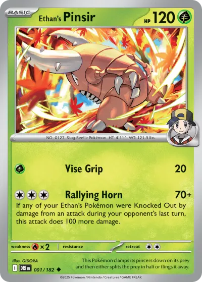 1 Ethan's Pinsir Destined Rivals 2025