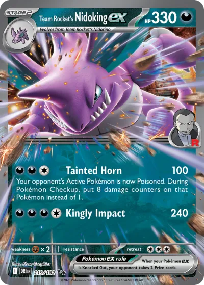 119 Team Rocket's Nidoking ex Destined Rivals 2025 119 Team Rocket's Nidoking ex Destined Rivals 2025