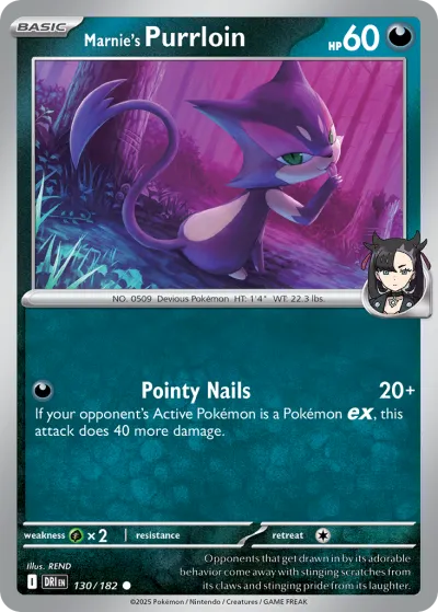 130 Marnie's Purrloin Destined Rivals 2025 130 Marnie's Purrloin Destined Rivals 2025