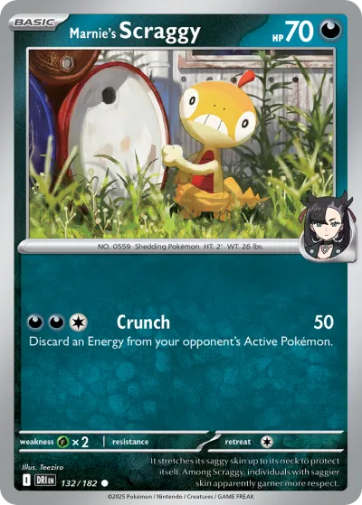 132 Marnie's Scraggy Destined Rivals 2025 132 Marnie's Scraggy Destined Rivals 2025
