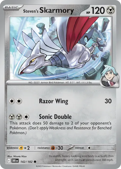 142 Steven's Skarmory Destined Rivals 2025 142 Steven's Skarmory Destined Rivals 2025