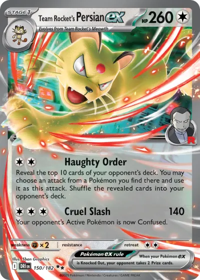 150 Team Rocket's Persian ex Destined Rivals 2025 150 Team Rocket's Persian ex Destined Rivals 2025