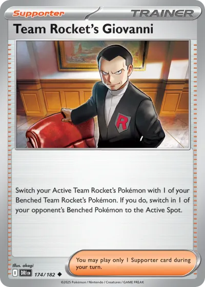 174 Team Rocket's Giovanni Destined Rivals 2025 174 Team Rocket's Giovanni Destined Rivals 2025
