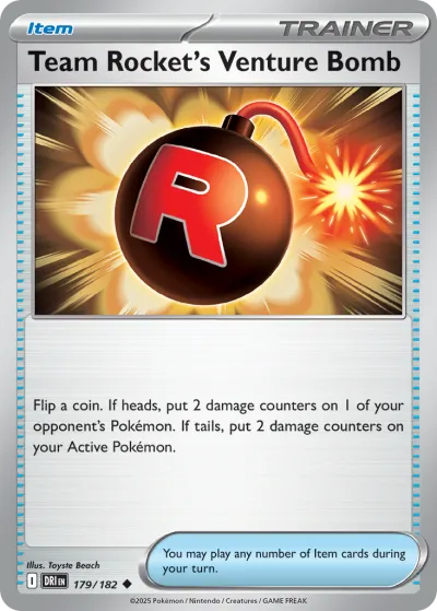 179 Team Rocket's Venture Bomb Destined Rivals 2025 179 Team Rocket's Venture Bomb Destined Rivals 2025