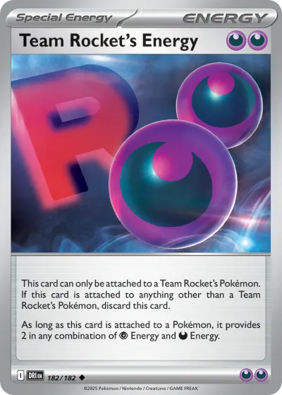 182 Team Rocket's Energy Destined Rivals 2025 182 Team Rocket's Energy Destined Rivals 2025