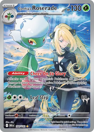 184 Cynthia's Roserade Destined Rivals 2025 184 Cynthia's Roserade Destined Rivals 2025