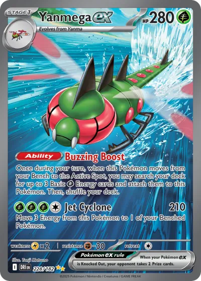 228 Yanmega ex Destined Rivals 2025 228 Yanmega ex Destined Rivals 2025