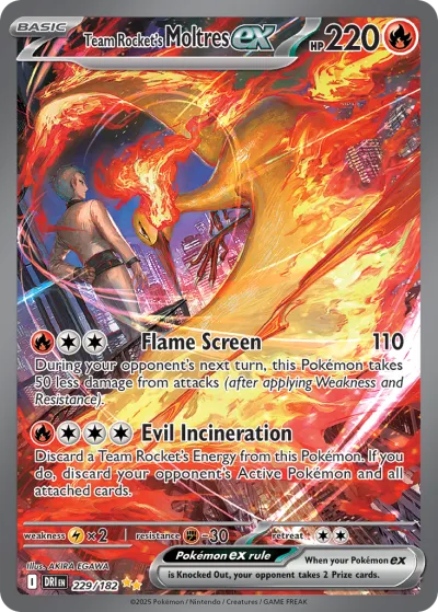 229 Team Rocket's Moltres ex Destined Rivals 2025 229 Team Rocket's Moltres ex Destined Rivals 2025