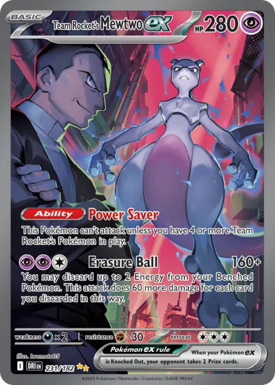 231 Team Rocket's Mewtwo ex Destined Rivals 2025 231 Team Rocket's Mewtwo ex Destined Rivals 2025